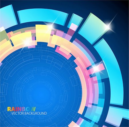 Abstract background with rainbow colors and place for your text Stock Photo - Budget Royalty-Free & Subscription, Code: 400-04841882