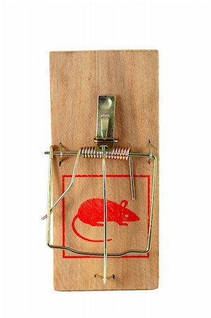 simsearch:400-03992981,k - Isolated mouse trap on white Stock Photo - Budget Royalty-Free & Subscription, Code: 400-04842493