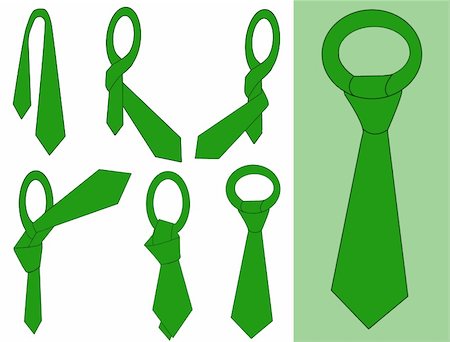 Tie and knot instructions, vector illustration Stock Photo - Budget Royalty-Free & Subscription, Code: 400-04842775