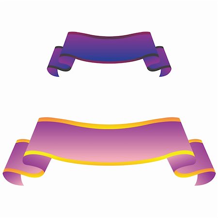 purple banners, vector art illustration; more drawings in my gallery Stock Photo - Budget Royalty-Free & Subscription, Code: 400-04842987