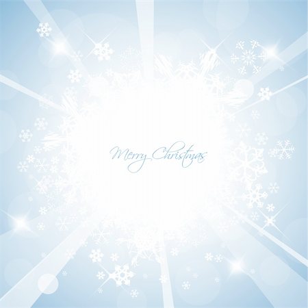 Christmas background with white snowflakes and place for your text Stock Photo - Budget Royalty-Free & Subscription, Code: 400-04843037