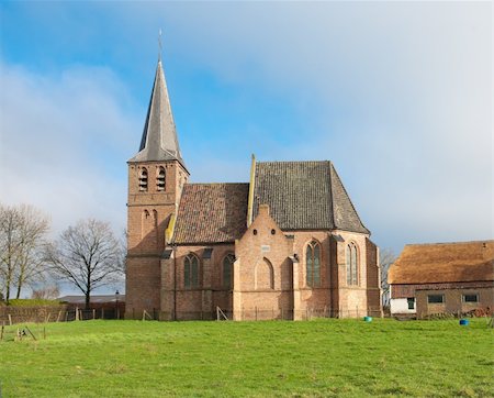 simsearch:845-03552840,k - little church in Persingen, the smallest village in the Netherlands, with 89 residents Stock Photo - Budget Royalty-Free & Subscription, Code: 400-04843091