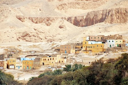 buildings in ancient Egyptian village by Luxor Stock Photo - Budget Royalty-Free & Subscription, Code: 400-04843266