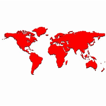 simsearch:400-04053812,k - red world map, vector art illustration Photographie de stock - Aubaine LD & Abonnement, Code: 400-04843595