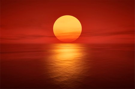 simsearch:400-04737680,k - An image of a beautiful sunset over the ocean Photographie de stock - Aubaine LD & Abonnement, Code: 400-04854077