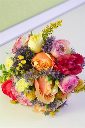 florist background - Wedding Bunch of flowers at white table Stock Photo - Budget Royalty-Free & Subscription, Code: 400-04854119