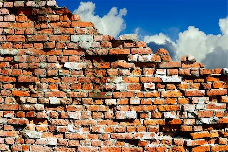 image of the destroyed walls against the sky Stock Photo - Budget Royalty-Free & Subscription, Code: 400-04854465