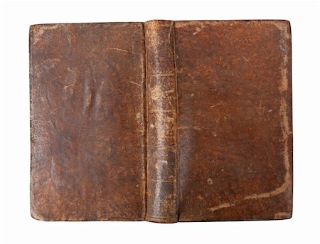 Old book with wear and tear isolated on white background Fotografie stock - Microstock e Abbonamento, Codice: 400-04854516