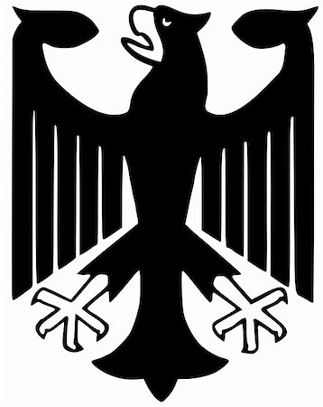 Federal eagle of Germany on white background Foto de stock - Super Valor sin royalties y Suscripción, Código: 400-04855083