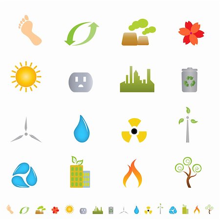 simsearch:400-04345208,k - Green environment related icon set Stockbilder - Microstock & Abonnement, Bildnummer: 400-04855199