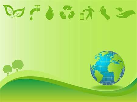 Clean green environment and earth Stock Photo - Budget Royalty-Free & Subscription, Code: 400-04855215