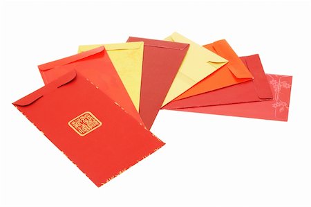 simsearch:400-05731349,k - Eight Chinese new year red packets arranged on white background Stock Photo - Budget Royalty-Free & Subscription, Code: 400-04855599