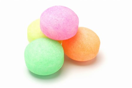 Colorful fumigant naphthalene balls isolated on white background Photographie de stock - Aubaine LD & Abonnement, Code: 400-04855670