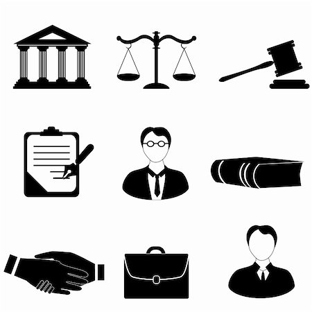 Law, legal and justice related symbols Fotografie stock - Microstock e Abbonamento, Codice: 400-04856230