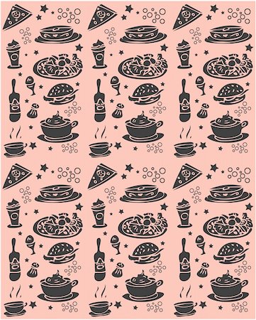 Food seamless pattern web background or fabric Stock Photo - Budget Royalty-Free & Subscription, Code: 400-04856308