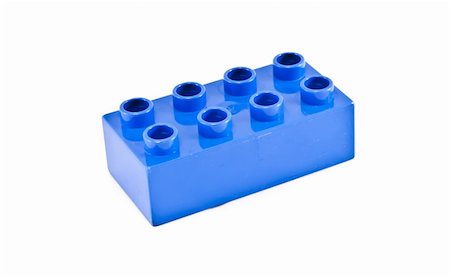 plastic blocks - Plastic building blocks on white background. Bright colors. Stock Photo - Budget Royalty-Free & Subscription, Code: 400-04856598