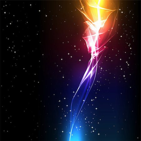 exploding electricity - Vector abstract background with a light flower. Foto de stock - Super Valor sin royalties y Suscripción, Código: 400-04857374