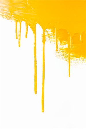 simsearch:614-06719446,k - Orange paint  flows / isolated on white background with copy space / real photo Foto de stock - Super Valor sin royalties y Suscripción, Código: 400-04857535