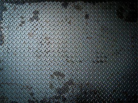 dirty city - Dark Gray Grunge steel floor plate for background Stock Photo - Budget Royalty-Free & Subscription, Code: 400-04857695