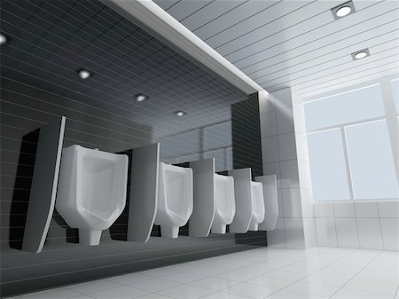 rendering of the modern bathroom interior Stock Photo - Budget Royalty-Free & Subscription, Code: 400-04857974