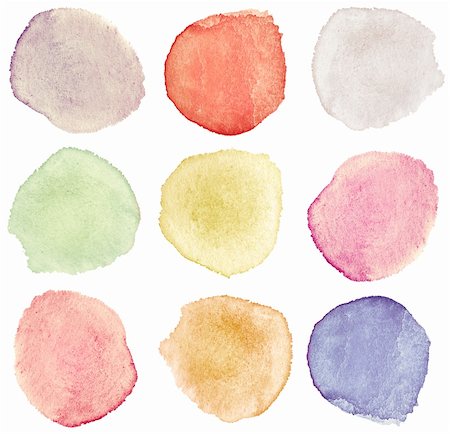 Abstract watercolor hand painted design elements Stock Photo - Budget Royalty-Free & Subscription, Code: 400-04858109