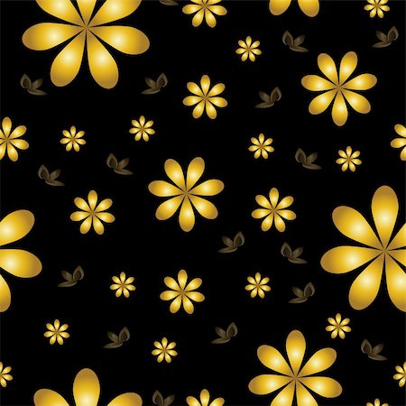 simsearch:400-04863614,k - floral wallpaper with set of different flowers. Could be used as seamless wallpaper, textile, wrapping paper or background Foto de stock - Royalty-Free Super Valor e Assinatura, Número: 400-04858115