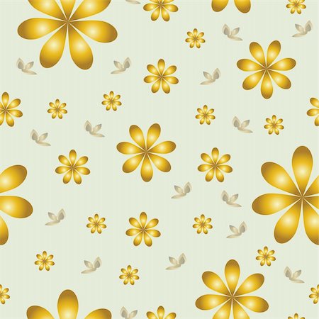 simsearch:400-04863614,k - floral wallpaper with set of different flowers. Could be used as seamless wallpaper, textile, wrapping paper or background Foto de stock - Royalty-Free Super Valor e Assinatura, Número: 400-04858116