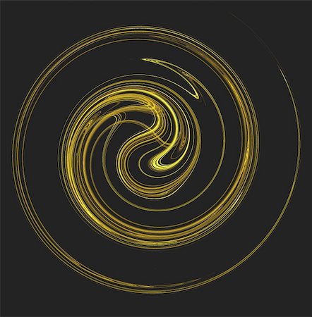simsearch:400-04365296,k - The motion of something gold and yellow spiraling or swirling on a black background. Stock Photo - Budget Royalty-Free & Subscription, Code: 400-04858174
