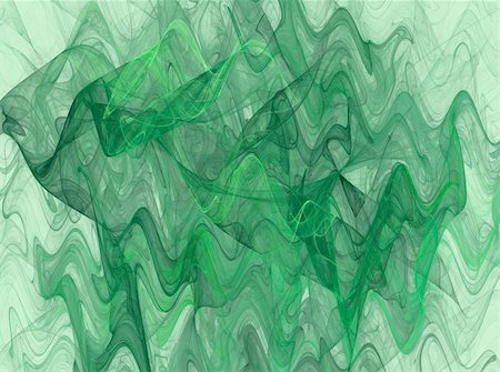 Variegated Wavy fractal background in shades of green. Photographie de stock - Aubaine LD & Abonnement, Code: 400-04858173