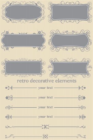 simsearch:400-05676790,k - Retro Decorative Elements I,series of vintage elements for every use Stock Photo - Budget Royalty-Free & Subscription, Code: 400-04858457