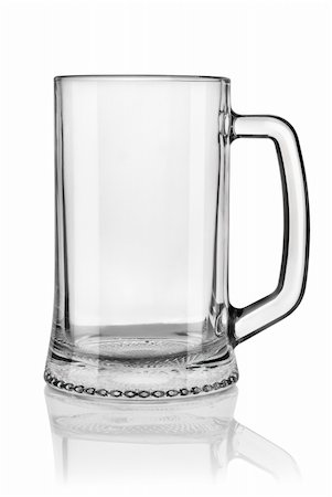 Empty beer glass isolated on white background. Path Stock Photo - Budget Royalty-Free & Subscription, Code: 400-04858935