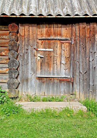 door in old wooden house Stock Photo - Budget Royalty-Free & Subscription, Code: 400-04859058