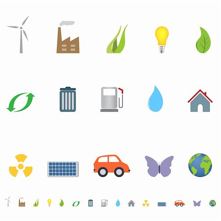 simsearch:400-04345208,k - Eco and environment symbols and icons Stockbilder - Microstock & Abonnement, Bildnummer: 400-04859050