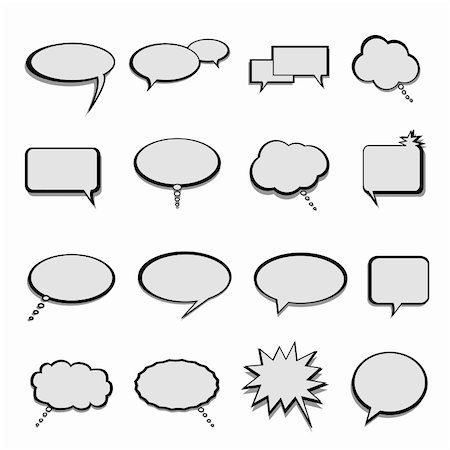 speech bubble with someone thinking - Talk, speech and thought bubbles and balloons Stock Photo - Budget Royalty-Free & Subscription, Code: 400-04859096