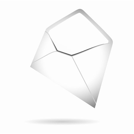 simsearch:700-05974044,k - illustration of envelope on white background Stockbilder - Microstock & Abonnement, Bildnummer: 400-04859288