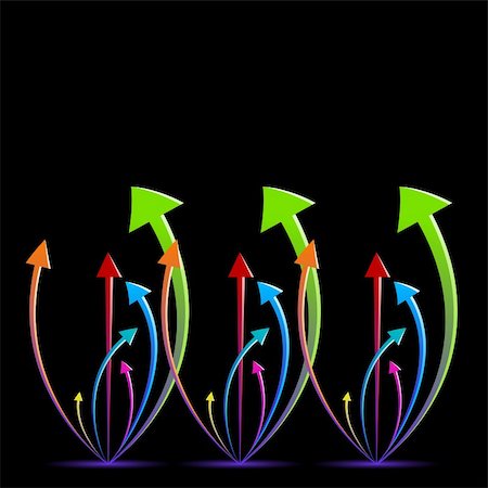 illustration of growing arrows on abstract background Stock Photo - Budget Royalty-Free & Subscription, Code: 400-04859292