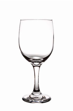 dondesigns (artist) - Empty Wine Glass on White Backgroung Foto de stock - Super Valor sin royalties y Suscripción, Código: 400-04859509