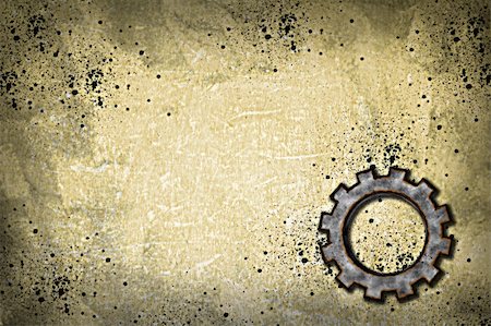 simsearch:400-06520349,k - gear wheel on grunge background Foto de stock - Super Valor sin royalties y Suscripción, Código: 400-04850349