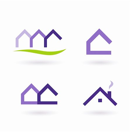 Collection of real estate / architecture icons. Vector format. Stock Photo - Budget Royalty-Free & Subscription, Code: 400-04850534