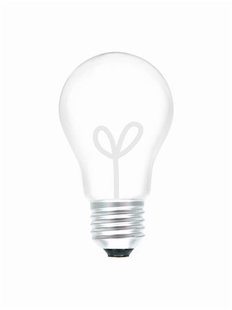 simsearch:400-04303624,k - A light bulb isolated against a white background Stockbilder - Microstock & Abonnement, Bildnummer: 400-04850548