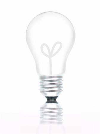 simsearch:400-04303624,k - A light bulb isolated against a white background Stockbilder - Microstock & Abonnement, Bildnummer: 400-04850549