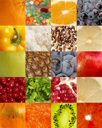 simsearch:400-07822969,k - A background of fruits and vegetables Stock Photo - Budget Royalty-Free & Subscription, Code: 400-04850867