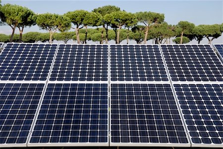 solar panels business - Photovoltaic power plant Stock Photo - Budget Royalty-Free & Subscription, Code: 400-04851024