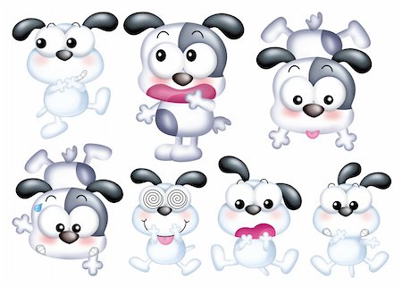 simsearch:400-04354487,k - Cute cartoon design elements set - DOG Stock Photo - Budget Royalty-Free & Subscription, Code: 400-04852023