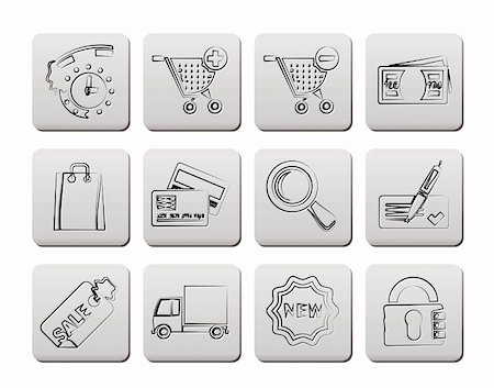 simsearch:400-04292573,k - Internet icons for online shop - vector icon set Photographie de stock - Aubaine LD & Abonnement, Code: 400-04852133