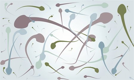 procreating - Vector illustration of multicolored sperms Stock Photo - Budget Royalty-Free & Subscription, Code: 400-04852148