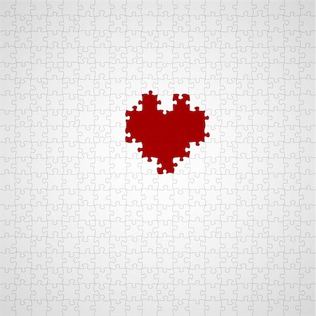 simsearch:400-04730835,k - heart puzzle Stock Photo - Budget Royalty-Free & Subscription, Code: 400-04852453