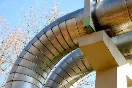 pipes of an industrial oil pipeline for the transport of oil Stock Photo - Budget Royalty-Free & Subscription, Code: 400-04852935