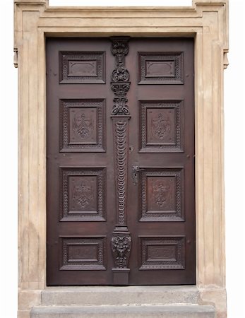 prager schloss - antique doors, history of the city, the doors on a white background Photographie de stock - Aubaine LD & Abonnement, Code: 400-04853042