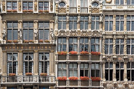 Houses of Grand-Place, center of Brussels, Belgium Photographie de stock - Aubaine LD & Abonnement, Code: 400-04853293